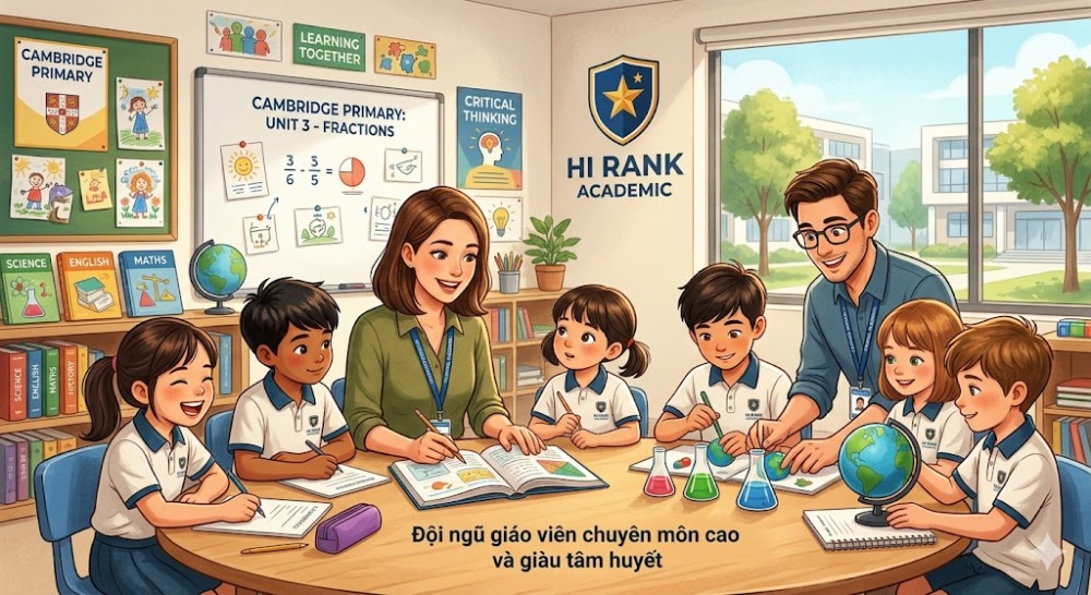 Lý do nên chọn Hi Rank Academic cho Chương trình Cambridge Tiểu học - Đội ngũ giáo viên chuyên môn c